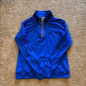 Pink Blue Half Zip up Sweater